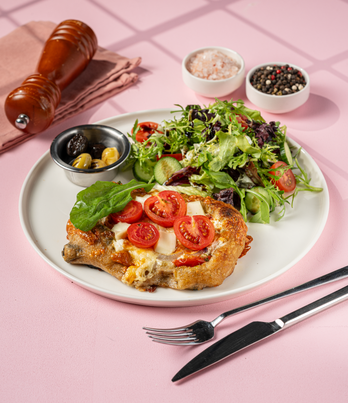 Ciabata Pizza ( Mozzarella - Pesto )